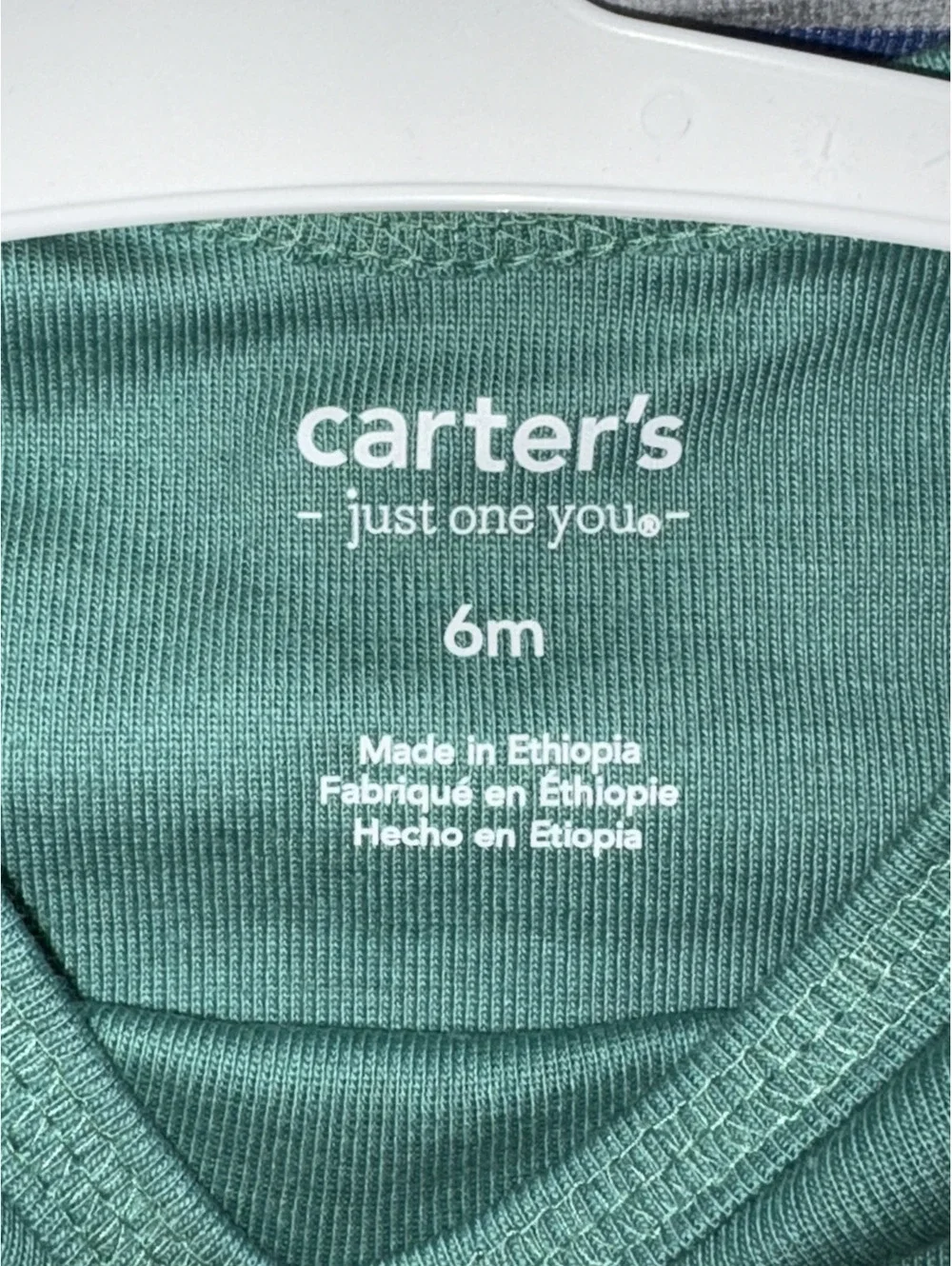 NEW! Carter's Baby Bodysuits 3-Pack, 6 Months, Dinosaur Print & Stripes